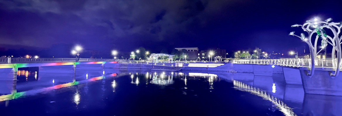 Janesville Heritage Pedestrian Bridge, Wisconsin Banner
