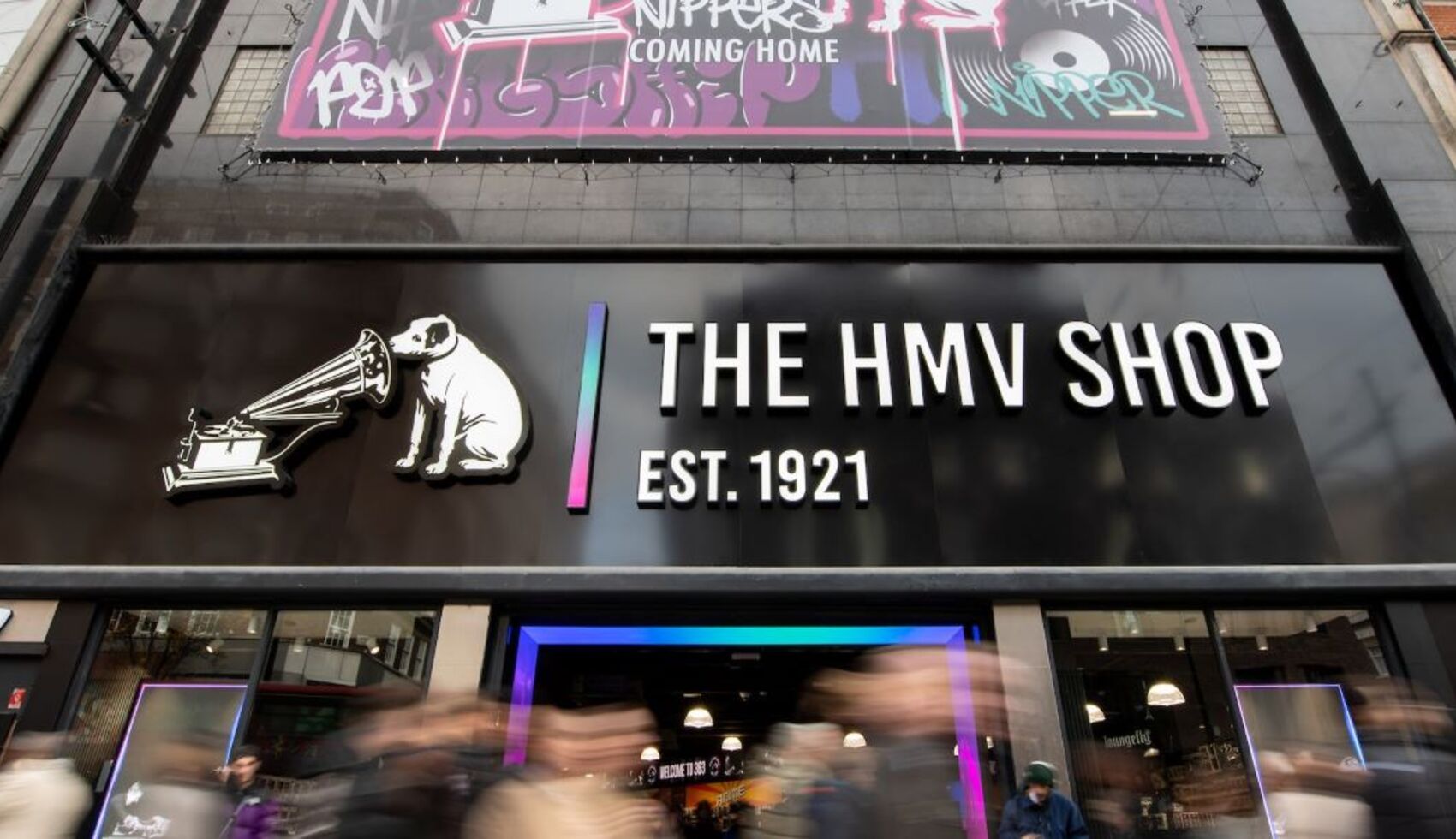 hmv 363 Oxford Street, London Banner