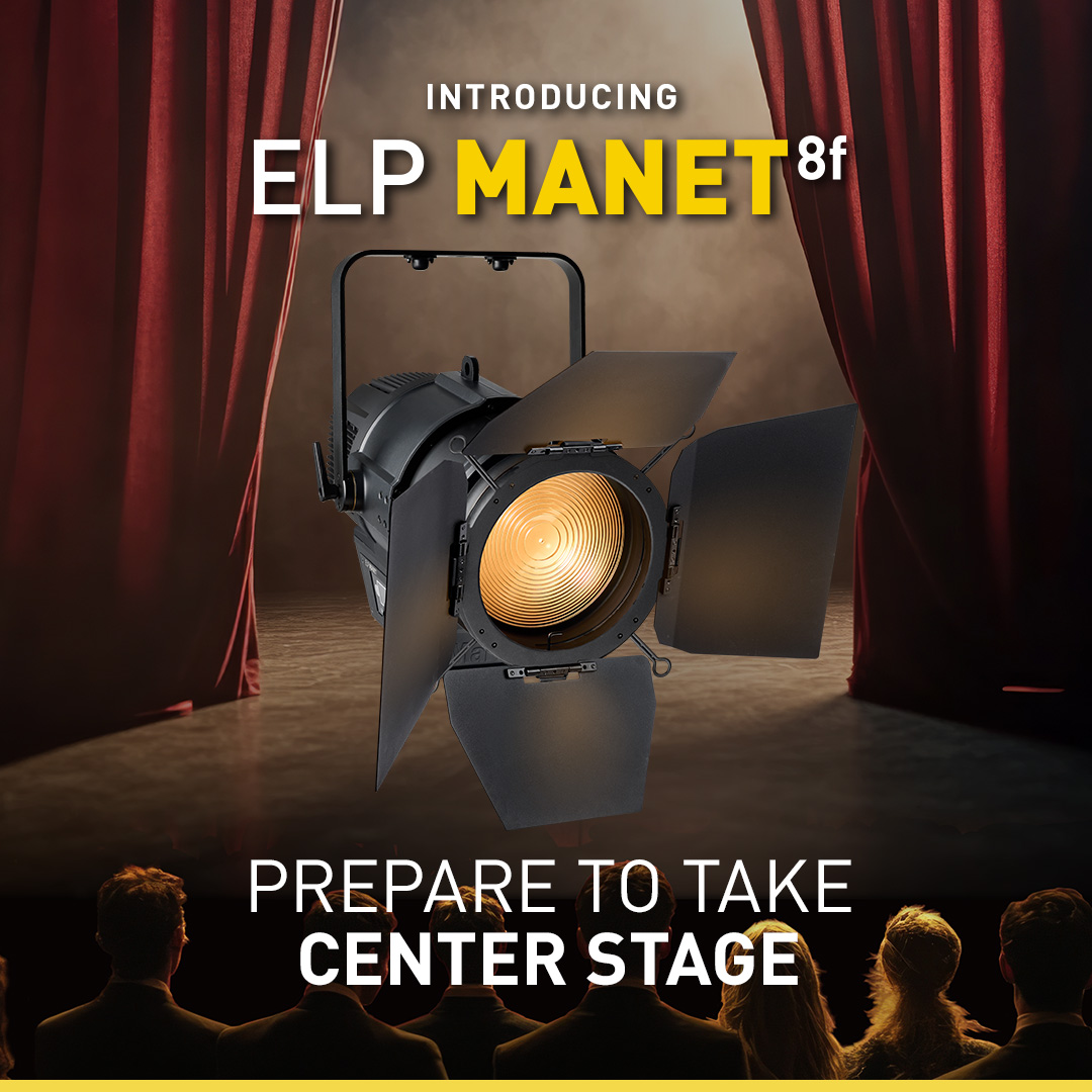 Martin Introduces ELP MANET 8f LED Stage and Studio Fresnel Fixture