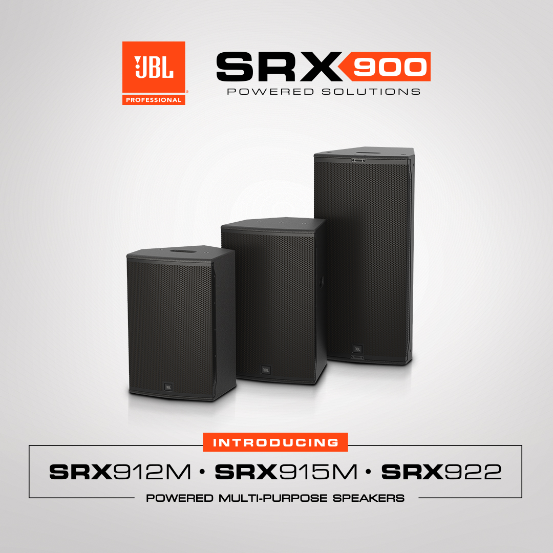 JBL Professional Expands SRX900 Series Powered Systems with New Point-Source Loudspeakers & Accessories 