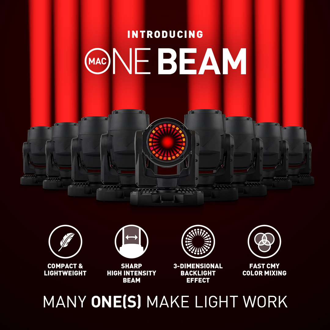 Martin Professional Introduces MAC One Beam,  Ultra-Compact Beam Moving Head
