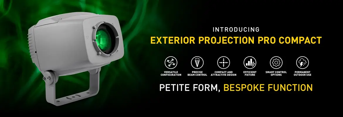 Martin Professional Introduces Its Exterior Projection Pro Compact Outdoor Configurable Image Projector