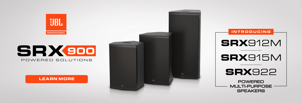 JBL Professional Expands SRX900 Series Powered Systems with New Point-Source Loudspeakers & Accessories 