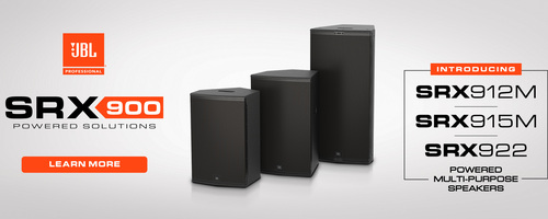 JBL Professional Expands SRX900 Series Powered Systems with New Point-Source Loudspeakers & Accessories 