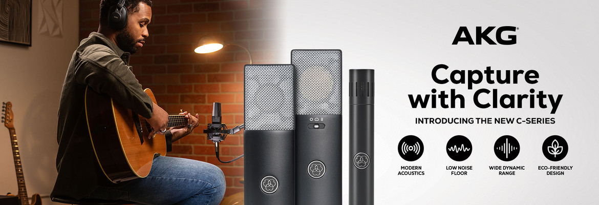 AKG Introduces New C-Series Professional Condenser Microphones for Today’s Musicians and Content Creators