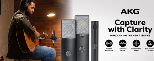 AKG Introduces New C-Series Professional Condenser Microphones for Today’s Musicians and Content Creators