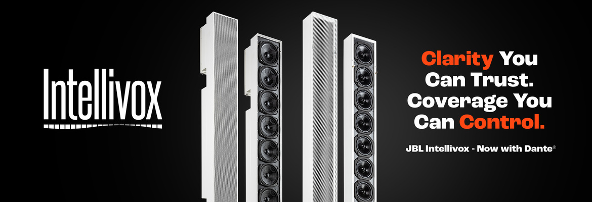 JBL Professional Introduces Updated Intellivox Active Digital Beam Shaping Column Loudspeakers