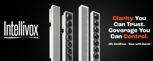 JBL Professional Introduces Updated Intellivox Active Digital Beam Shaping Column Loudspeakers