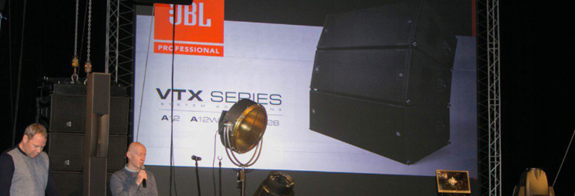Дебют флагмана JBL VTX A12 на конференции прокатных компаний в Самаре