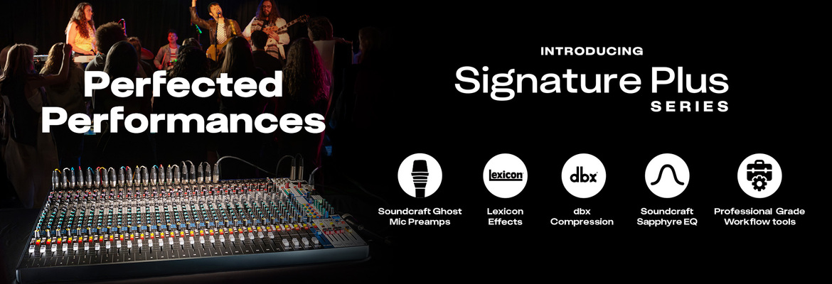 Soundcraft Introduces Signature Plus Series  Analog Connected Mixing Consoles